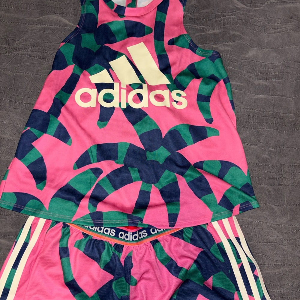 Adidas Multicolor Sportswear with Pink and Green